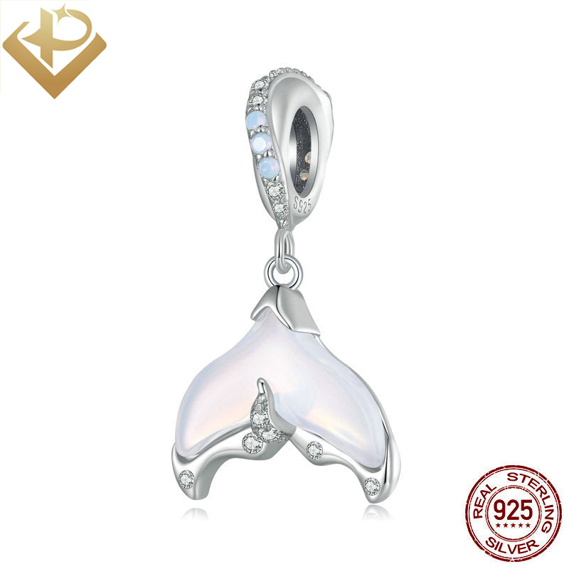 Pulgati 925 sterling silver beading bracelet necklace pendant DIY charm