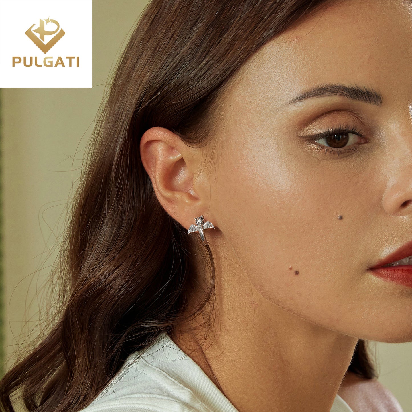 Pulgati Dragon Earrings in Gold Plated 925 Sterling Silver Gifts for Women Men.