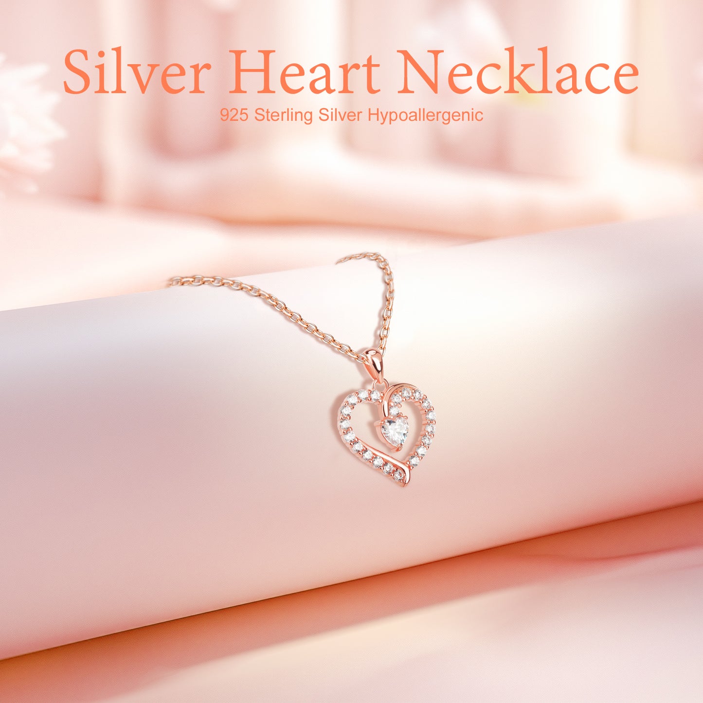 Pulgati Women’s Heart Necklace in Gold Plated 925 Sterling Silver with 21 CZ Halo. Elegant Jewelry with a Touch of Magic and Love for the Women and Girls in Your Life.