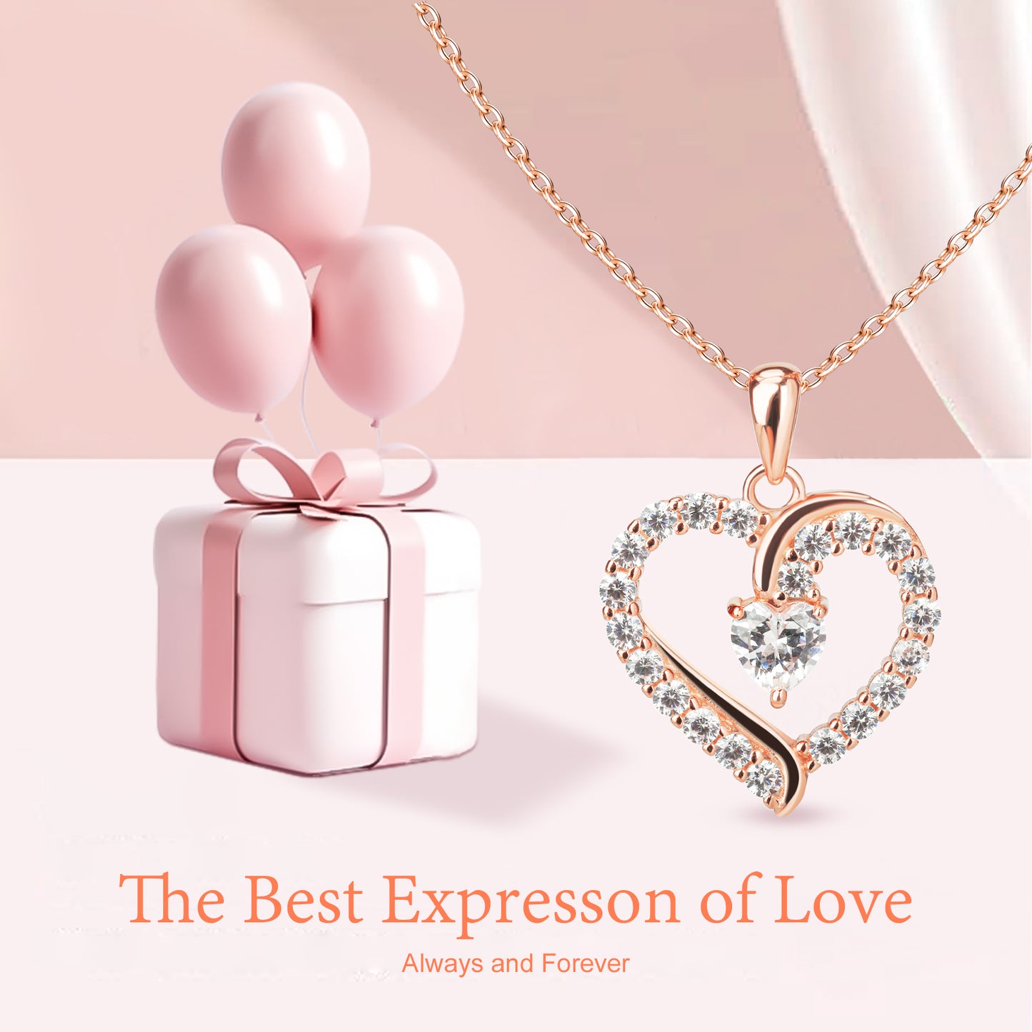 Pulgati Women’s Heart Necklace in Gold Plated 925 Sterling Silver with 21 CZ Halo. Elegant Jewelry with a Touch of Magic and Love for the Women and Girls in Your Life.