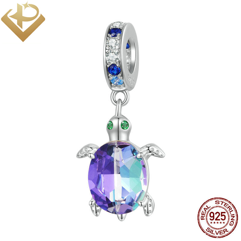 Pulgati 925 sterling silver beading bracelet necklace pendant DIY charm