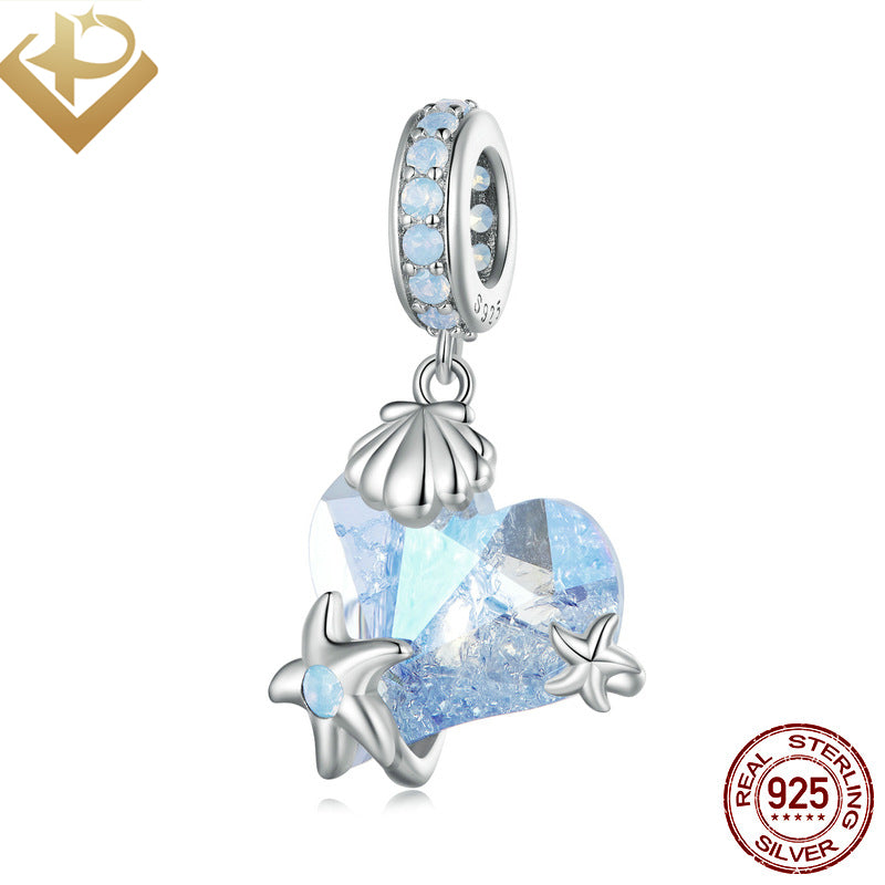 Pulgati 925 sterling silver beading bracelet necklace pendant DIY charm